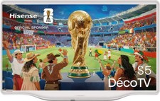 Hisense Smart TV 43" 4K UHD QLED Vidaa Dolby Atmos Classe E Bianco 43S5Q
