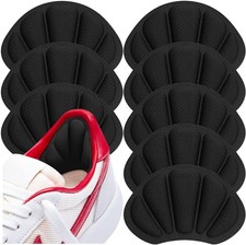 Shoe Heel Inserts, 8 Pcs Mesh Self-Adhesive Cushion Pads for Black 8pcs