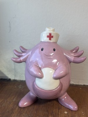 Chansey Custom Clay Smoke Piece Collectible Pokemon 10mm 4.75  Tall