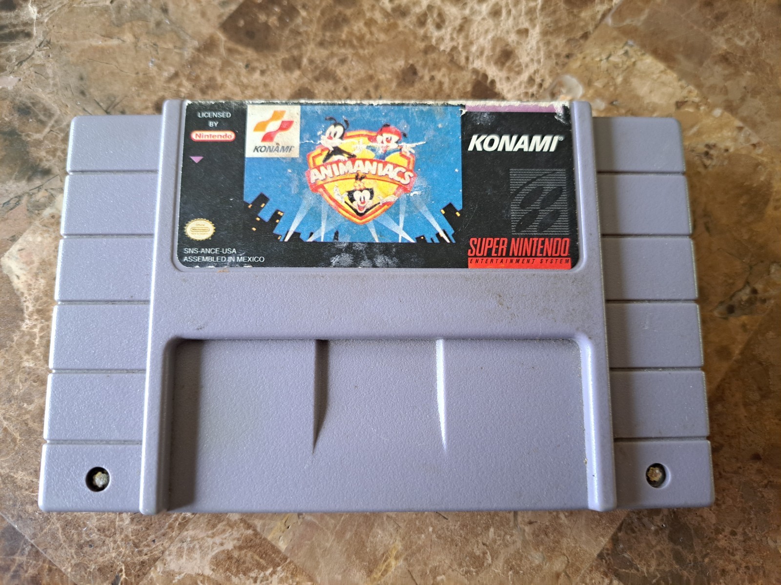 Animaniacs Super Nintendo SNES Authentic Working Free Fast Shipping