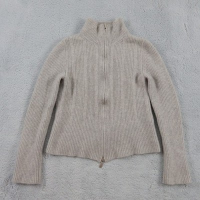 Malo Strickjacke Damen Gr. 40 Pullover Zip Sweater Langarm Shirt Kaschmir Pulli