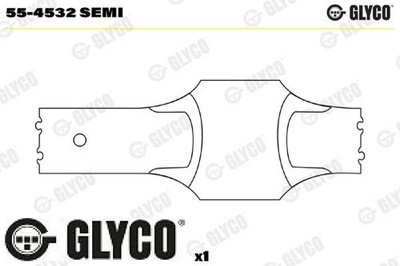 GLYCO 55-4532SEMI Lagerbuchse für Pleuel 
