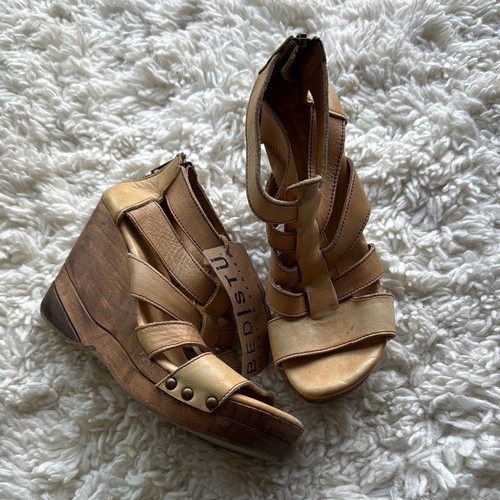 Bed Stu Jacey Leather Wedges - Picture 1 of 6