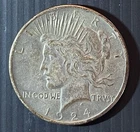 1924 Peace 90% Silver Dollar Coin Used Circulated Condition US Coin