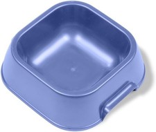 Pet Food and Water Bowl, 16 Oz Capacity Plastic Dish for Dogs and Cats, Wide No-