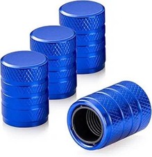 Blue Tire Valve Stem Caps 4 Pack Color Blue Blue Tire Valve Stem Caps 4 Pack Color Blue
