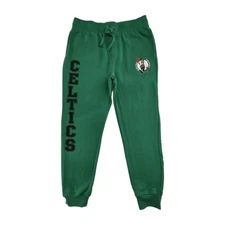 Boston Celtics Green Sweatpants L UNK NBA Logo Streetwear Fan Joggers