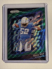 Khalil Mack 2024 Panini Prizm Green Wave Hype Los Angeles Chargers #10