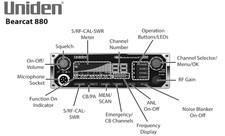 Uniden BEARCAT980 40-Channel SSB CB Radio with 7-Color Digital Display