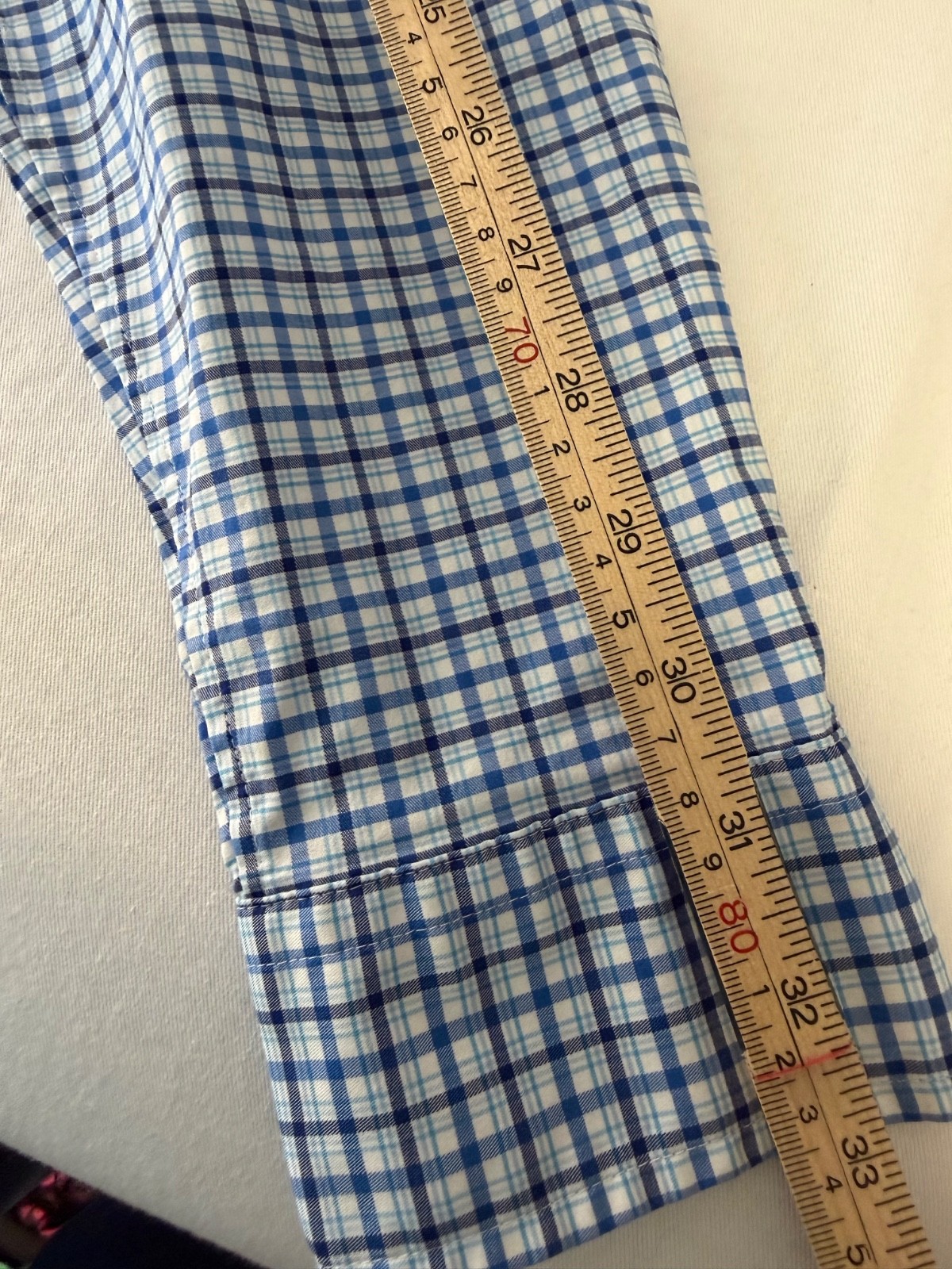 Vineyard Vines Performance LS button up Blue Plai… - image 7