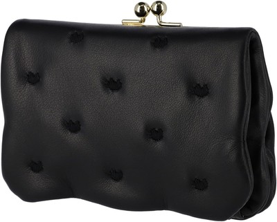 Tsumori Chisato] Folding Wallet with Clasp Puchi Neko 57886 Black
