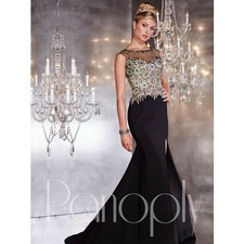 CLEARANCE WAS $715 Panoply Rhinestone Fit & Flare Prom Dress 14734 Carnival  10