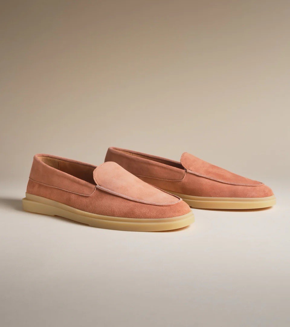 Jack Erwin Finn Cipria Suede Loafers Men display picture 2