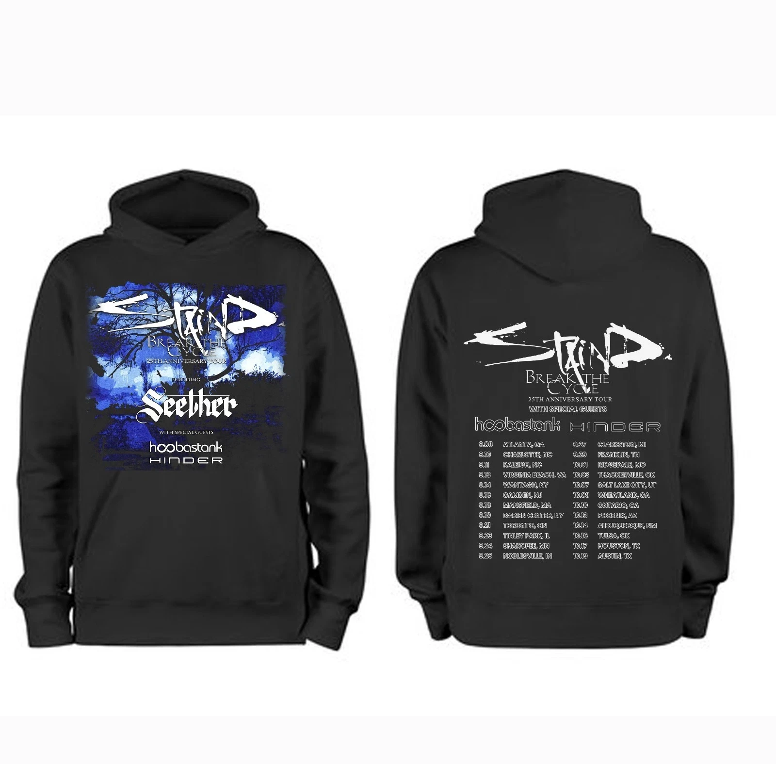 Staind Break The Cycle Tour 2026 Hoodie