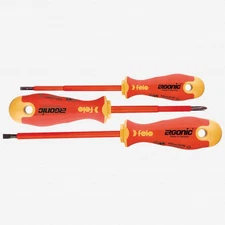 Felo Ergonic Insulated 3 Piece Slotted & Phillips Screwdriver Set