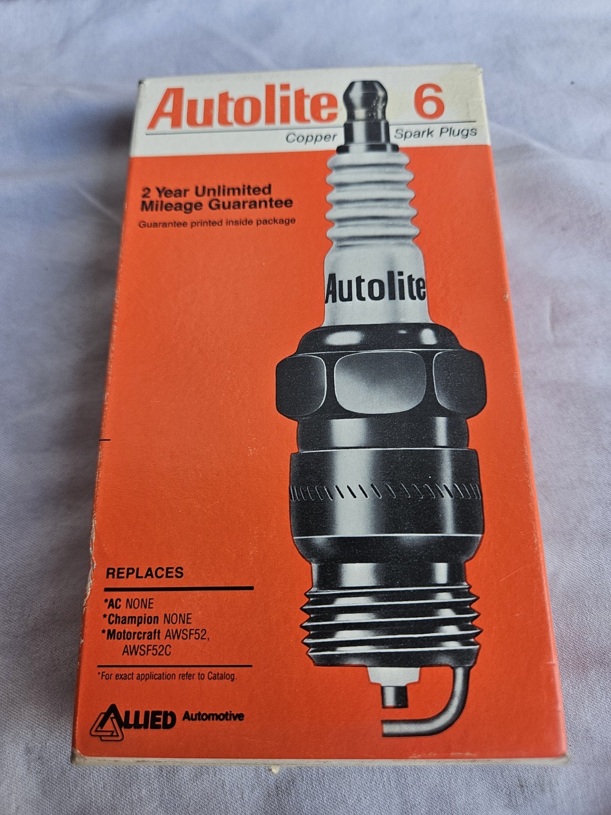 Autolite Spark Plug-Copper Resistor 766 Set Of 6 New Old Stock 