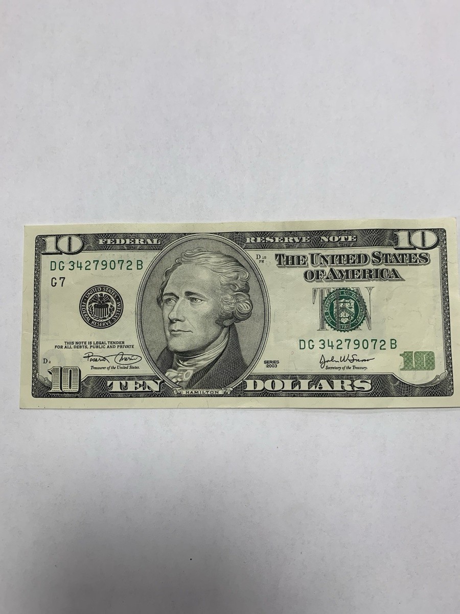 10 Dollar Bill, Older, 2003 | eBay