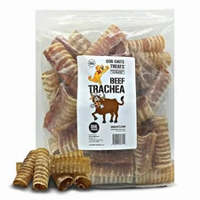 Beef Trachea Chews for Dogs – All-Natural,1 Pound, Healthy Treats for Joint S...