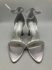 Vince Camuto Aylen Shoes Womens Size 9.5 Silver Ankle Strap Heels Dress Sandals — photo 2