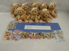 Collection of Cherished Teddies Items Beanies, Pins, Necklace, Ornaments, etc. 