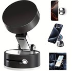 360 Vacuum Strong Magnetic Phone Holder Suction Cup Car Stand Foldable