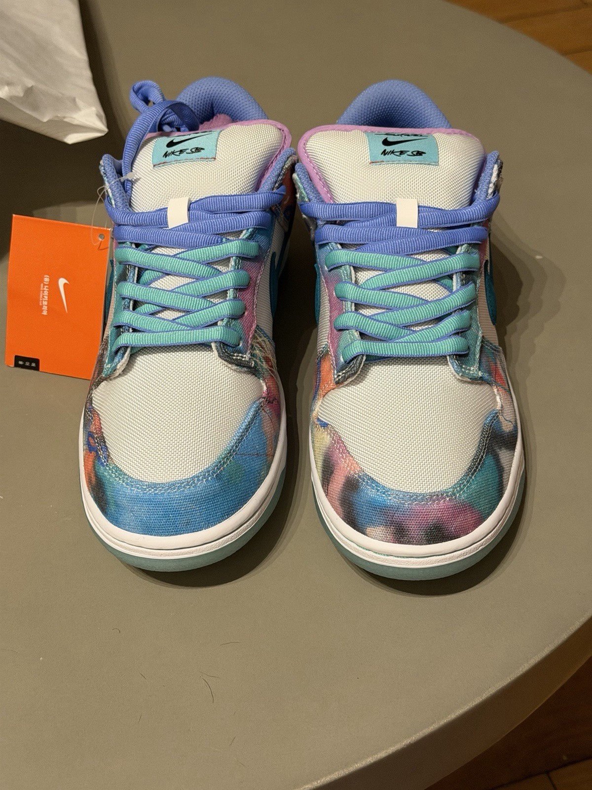 Nike SB Futura Men's Dunk Low Bleached Aqua 10.5 Jordan Bape Wtaps thumbnail 5