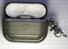 Apple AirPods Pro 1st Gen Charging Case Replacement A2190, spigen darkgreen case