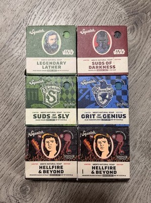 Dr Squatch Soap Star Wars Stranger Things Harry Potter Limited Edition 6pack