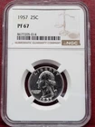 1957 Washington Quarter 25c NGC PF67 Early Silver Proof #99062