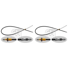 2x FEBI BILSTEIN Handbremsseil Seilzug Feststellbremse für Peugeot 206 CC 2D