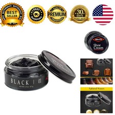 Black Shoe Polish 1.5 oz Leather Shoe Cream Professional Shoe Care