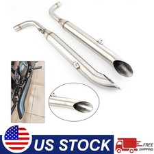 Muffler Exhaust Pipe Stainless Steel For Triumph Bonnieville Bobber T100 T1200
