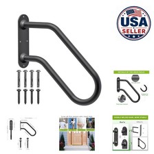 Heavy Duty Wall Mount Handrail U-Shaped Grab Bar 1.3 Inch Non-Slip Stainless
