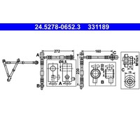 Bremsschlauch ATE 24.5278-0652.3