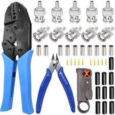 Coaxial Cable Tool Kit Bnc Crimp Tool With 10pcs Bnc Male Crimp Connectorcoaxial