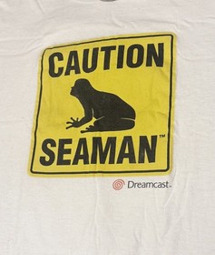 Vintage Sega Dreamcast Seaman 1999 Promotional T-Shirt SZ XL VERY RARE!!