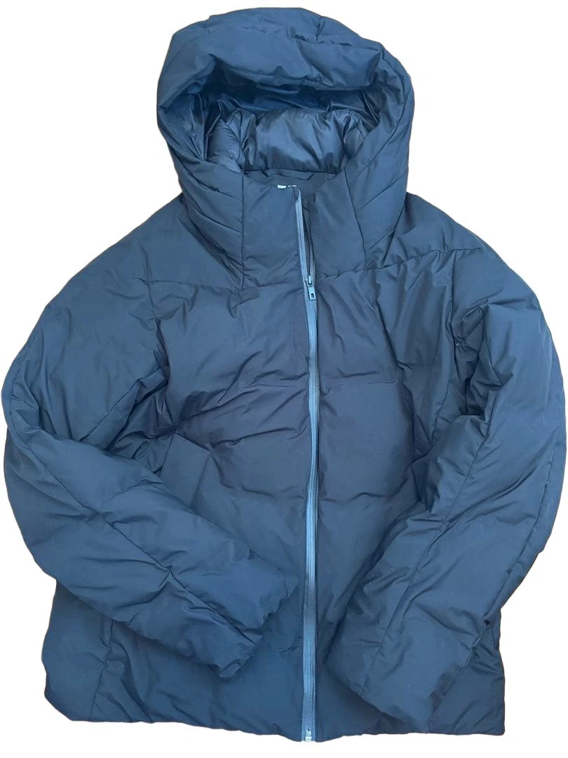 Uniqlo Black Down Jacket L Winter Puffer Coat Men's Used