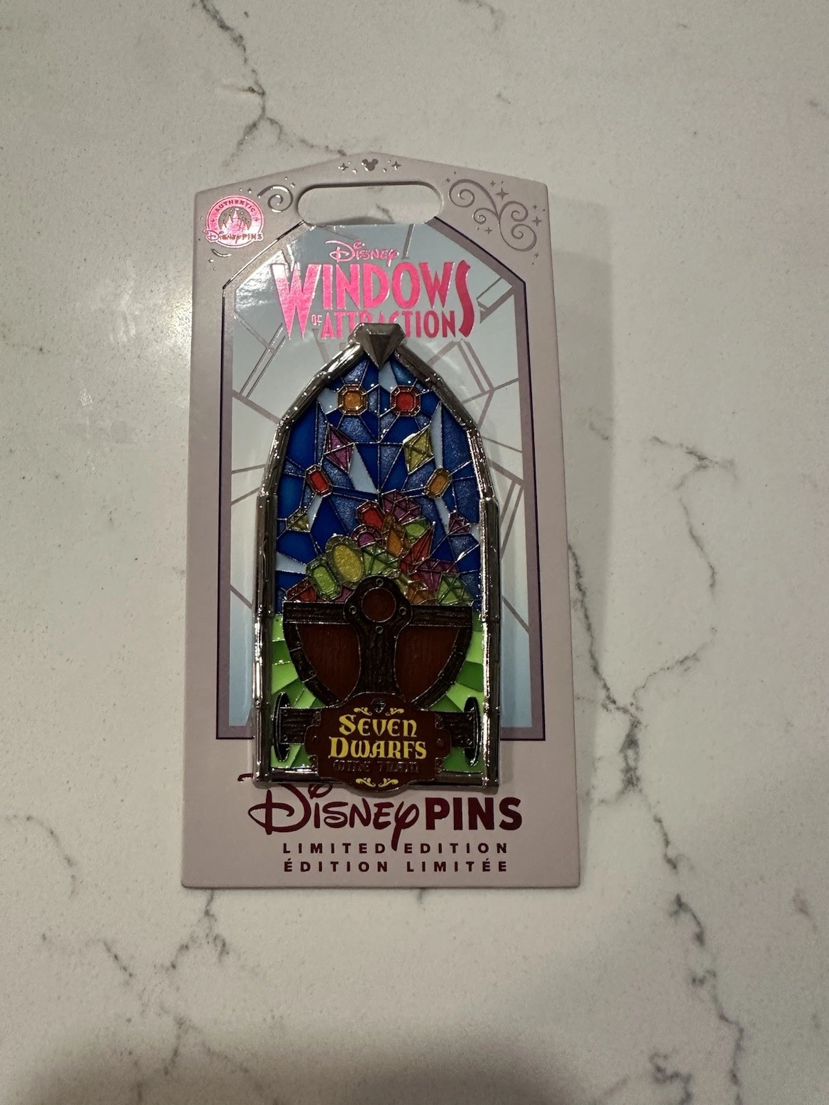 Disney Windows of Attraction Seven Dwarfs Mine Train Limited Edition Pin 3/12