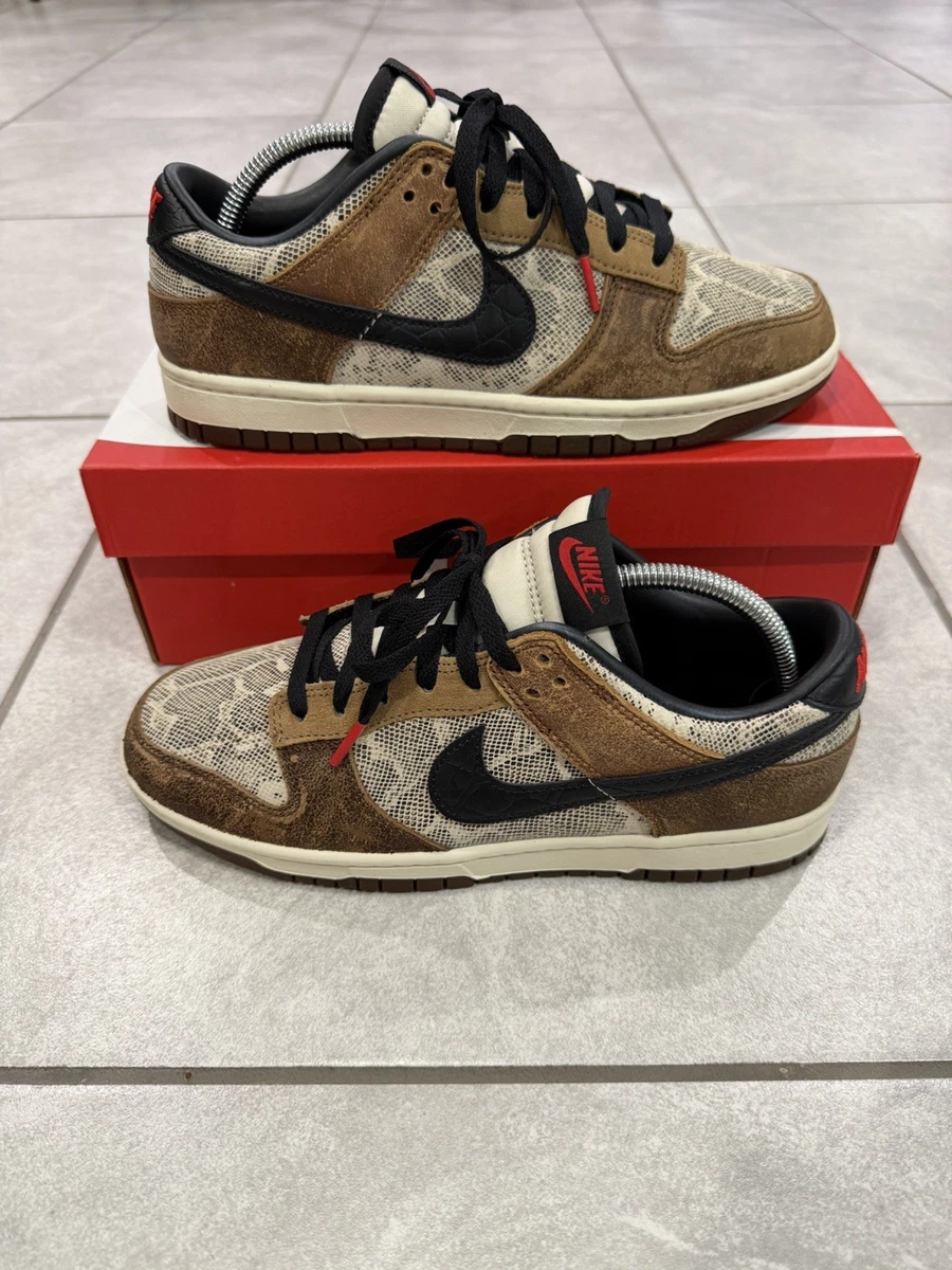Size 8.5 - Nike Dunk Low PRM CO.JP Brown Snakeskin Leather FJ5434