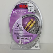 NEW RCA 6FT. DIGITAL RG-6 COAXIAL CABLE HIGH PERFORMANCE DIGITAL CABLE DT6C