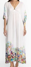 JOHNNY WAS Sz Large SPELLO Kaftan Long Maxi Dress Cover Up