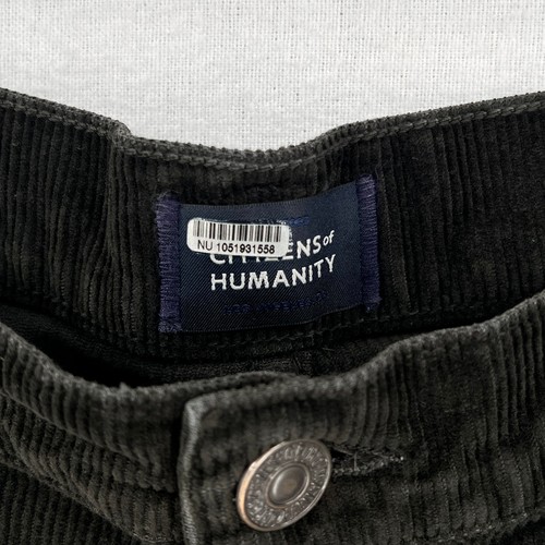 CITIZENS OF HUMANITY Paloma Baggy Pant Womens 29 Wood Green Corduroy - Picture 10 of 19