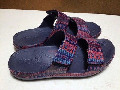 Alegria Recover Me Technology Double Strap Sandals Ladies Sz42/11.5-12 EUC Slide