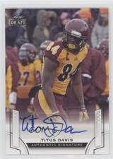 2015 Leaf Draft Auto Titus Davis #BA-TD1 Auto ni4