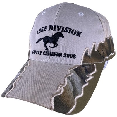 Lake Division Safety Caravan 2008 Hat Cap Tan/Camouflaged Adult Adjustable NEW