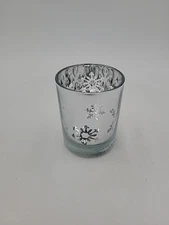 Yankee Candle Flickering Glass Silver-tone Snowflake Votive Holder