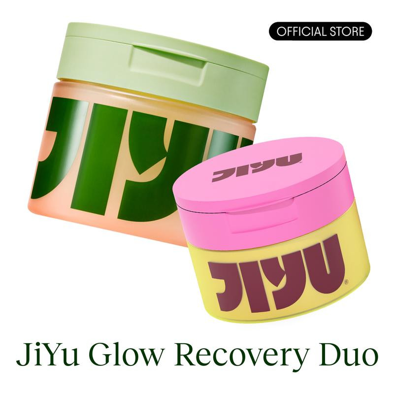 JiYu Korean Skincare Glow-Up Bundle - Toner Pads & NAD+ Anti-Aging Moisturizing