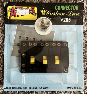 NOS Atlas HO/N Scale #205 Connector New in Package with FREE SHIPPING included!