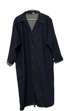 Heartland Jeans Women’s Dress Size L Made In USA Heavy Denim 100% Cotton Modest