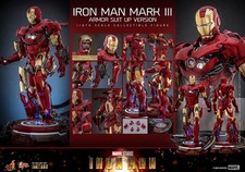 Hot Toys MMS825D72 Marvel Iron Man Mark III 3 Armor Suit Up 1 6 Scale Figure